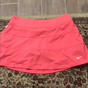 Coral Nike Tennis Skirt